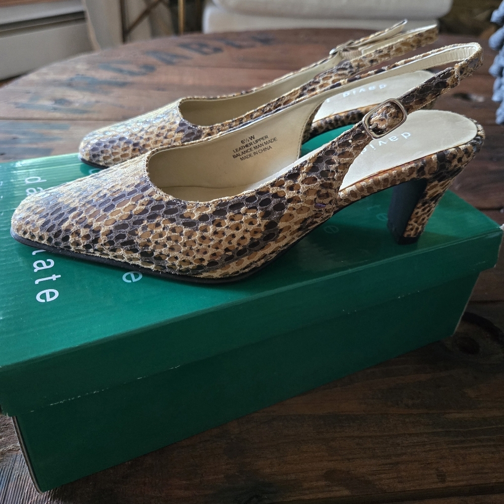 David Tate Sling Back NWT